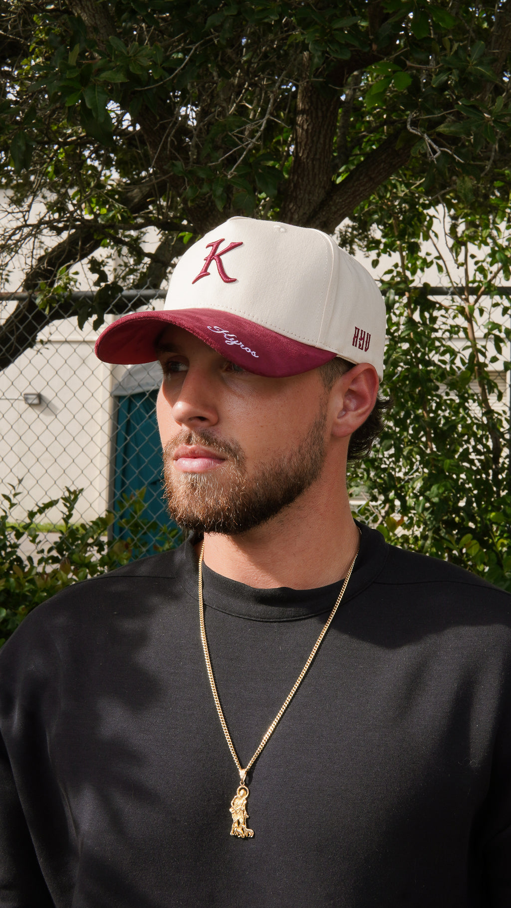 Staple Cream/Maroon Snapback
