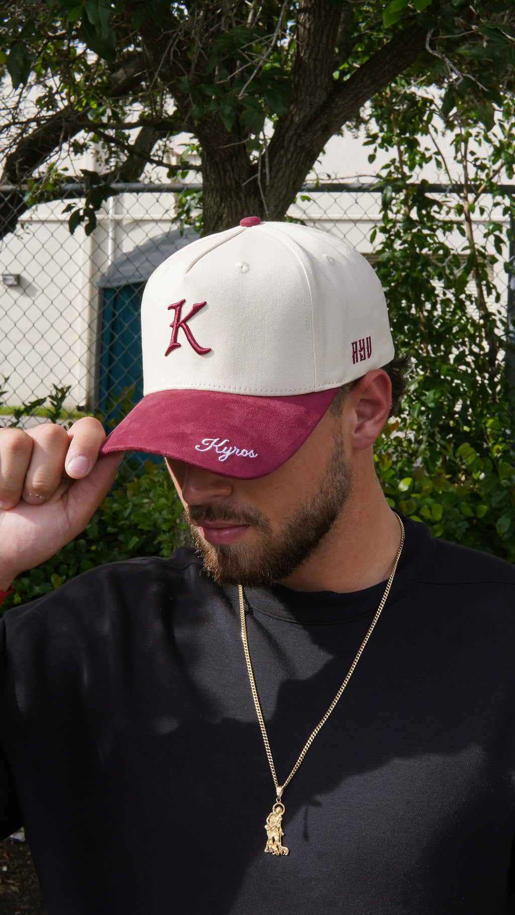 Staple Cream/Maroon Snapback