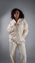 Signature Cream Zip Up