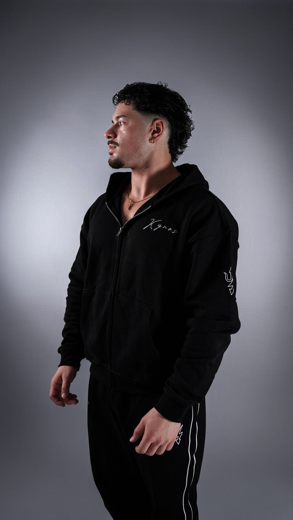 Signature Black Zip Up