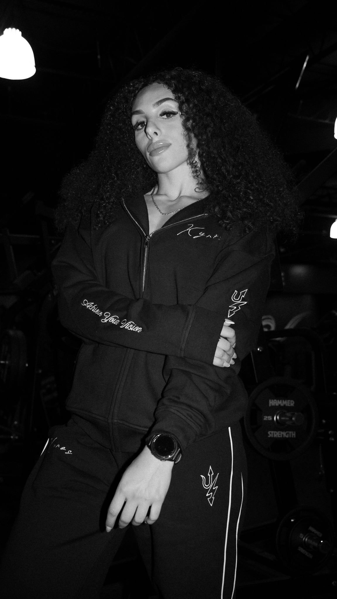 Signature Black Zip Up