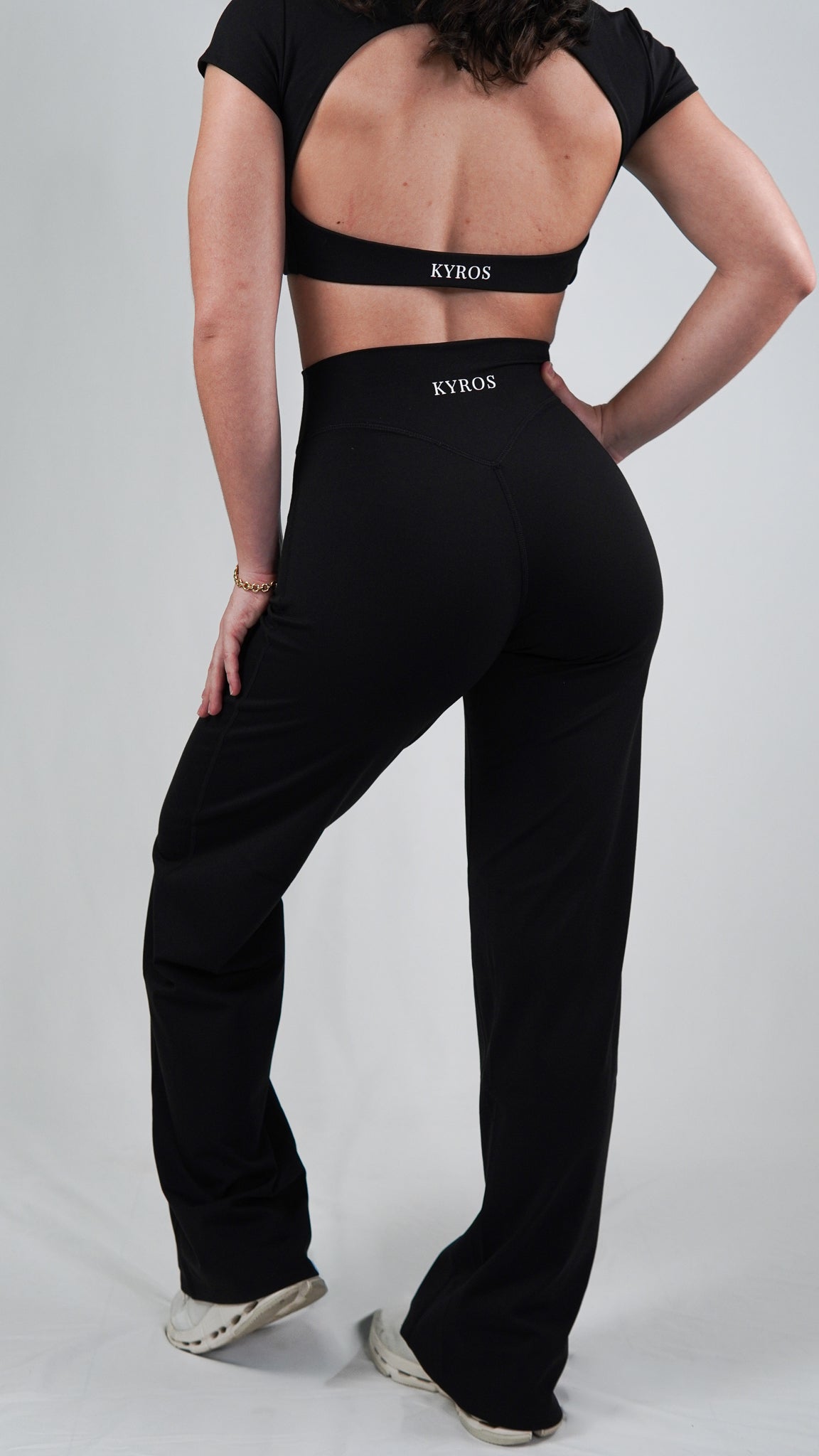 Curve Black Straight Leg Flare Leggings