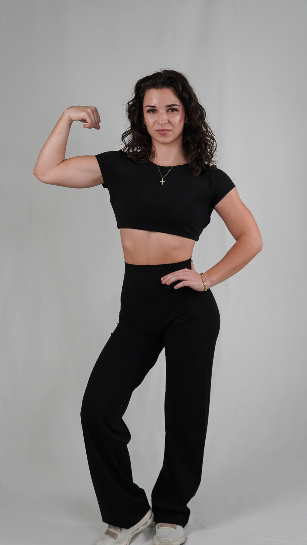 Curve Black Open Back Top
