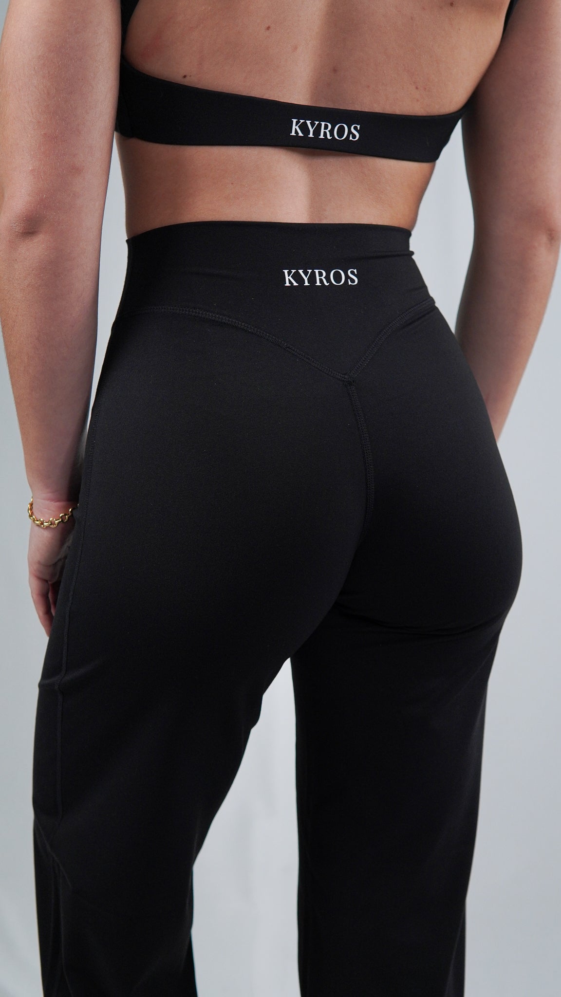 Curve Black Straight Leg Flare Leggings