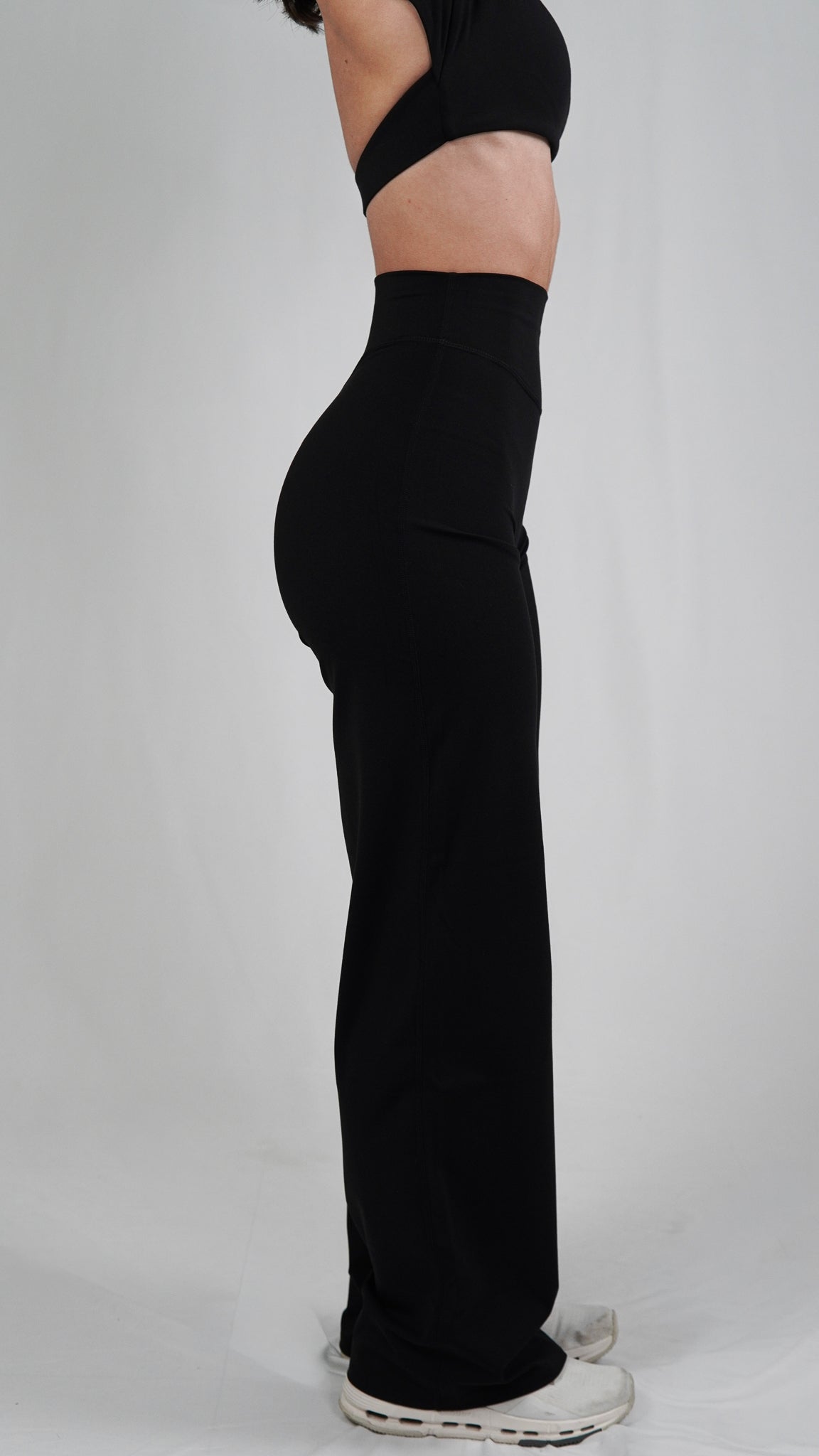 Curve Black Straight Leg Flare Leggings