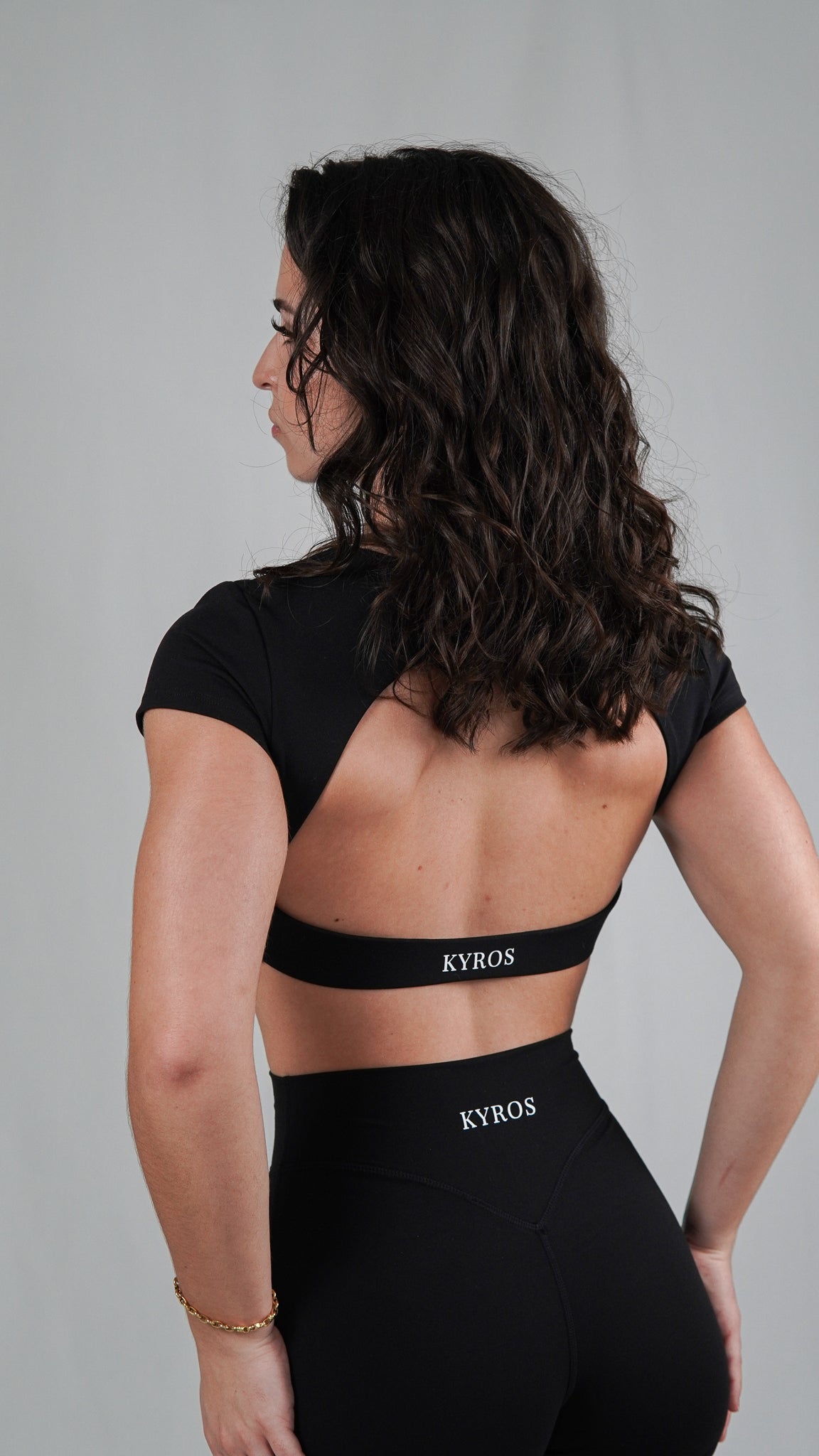 Curve Black Open Back Top