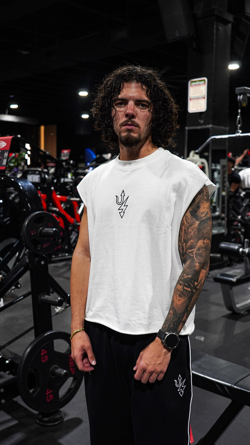Mindset White Warrior Cut Off