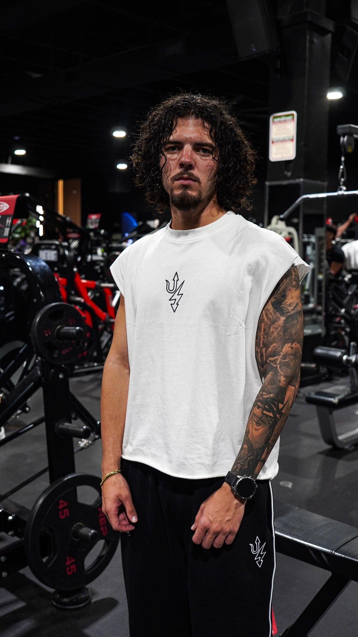 Mindset White Warrior Cut Off