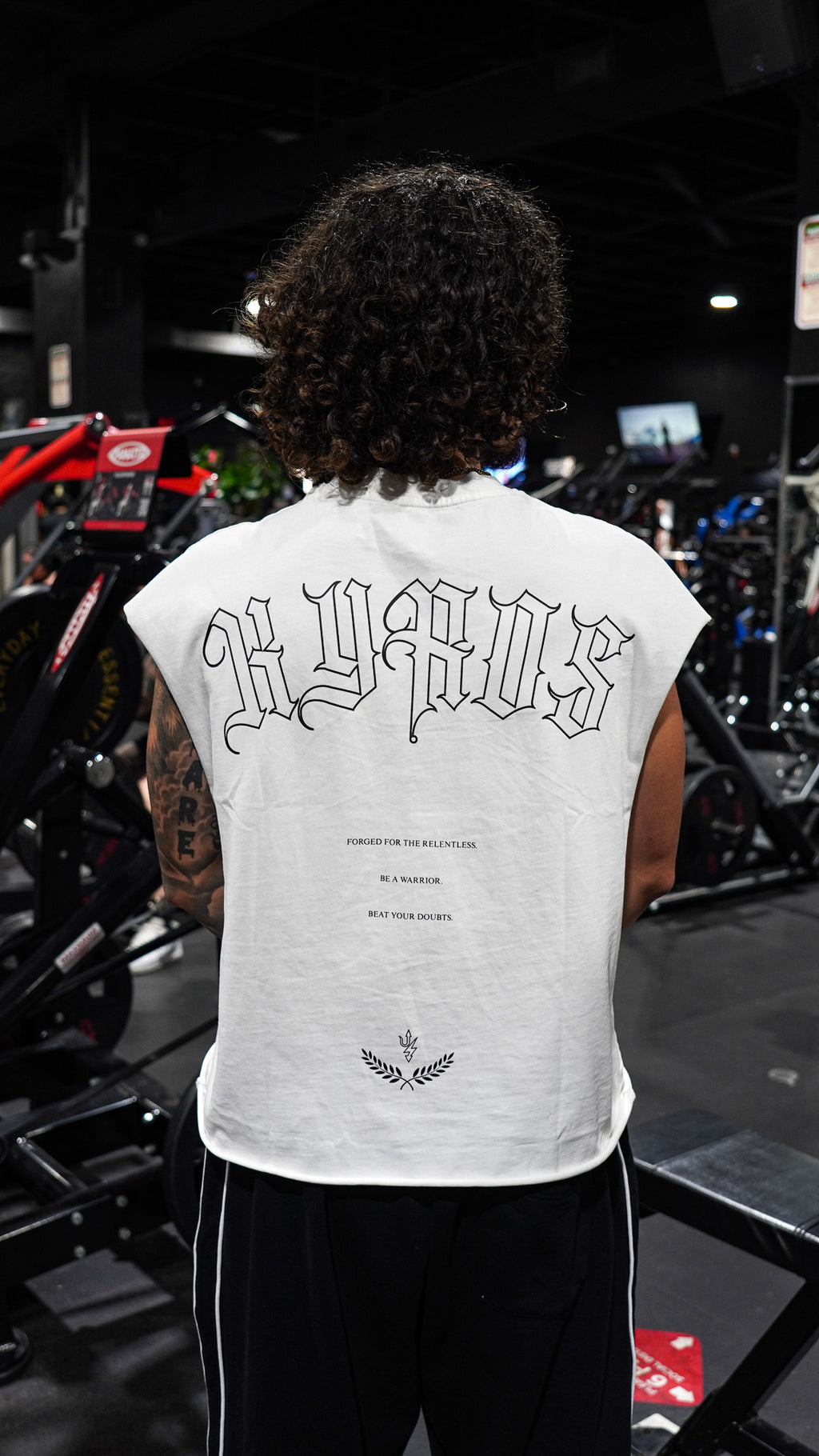 Mindset White Warrior Cut Off