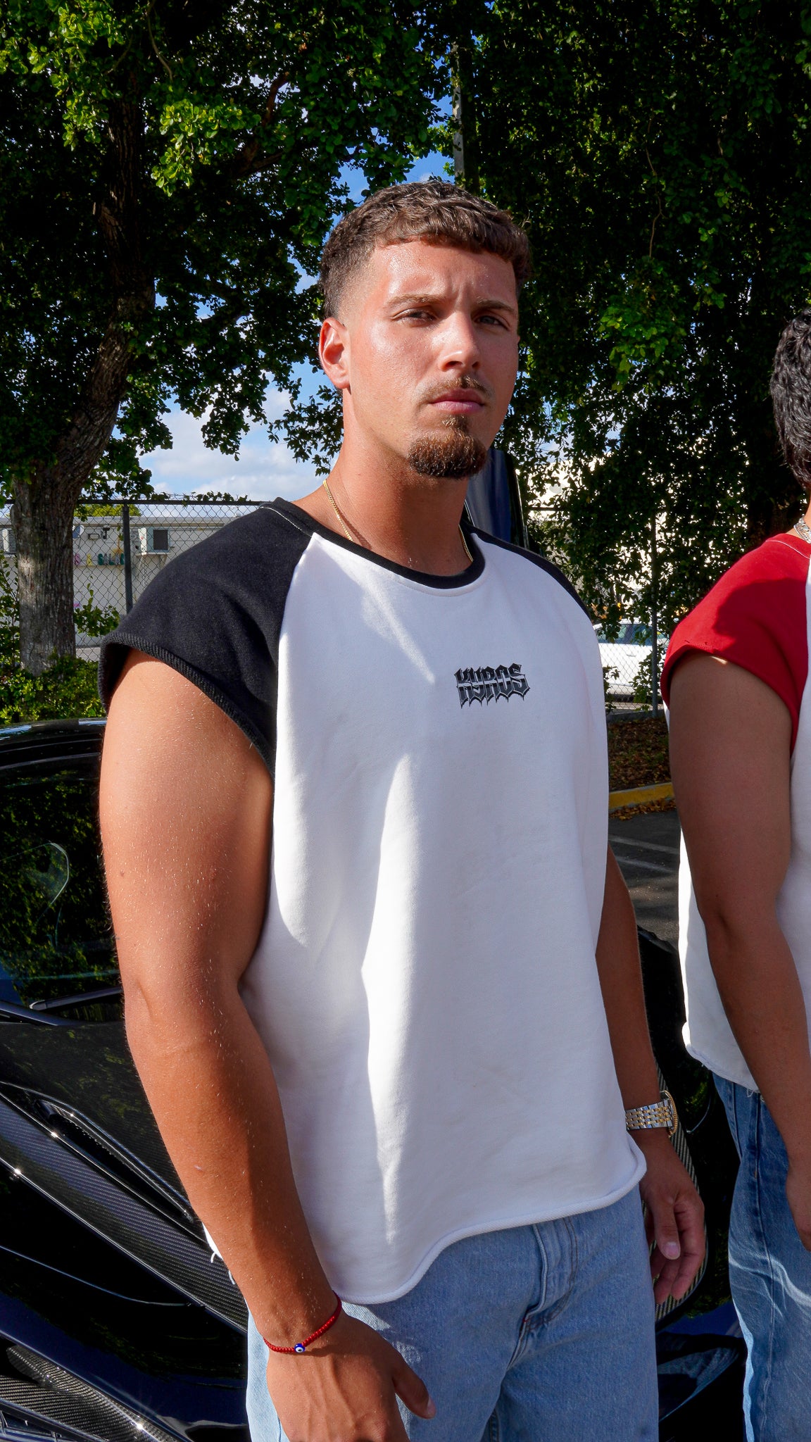 Black Retro Cut Off