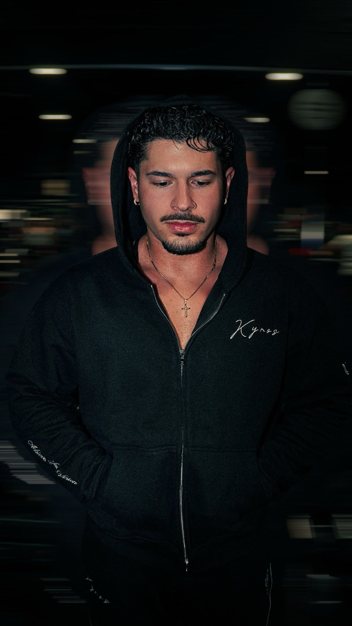 Signature Black Zip Up