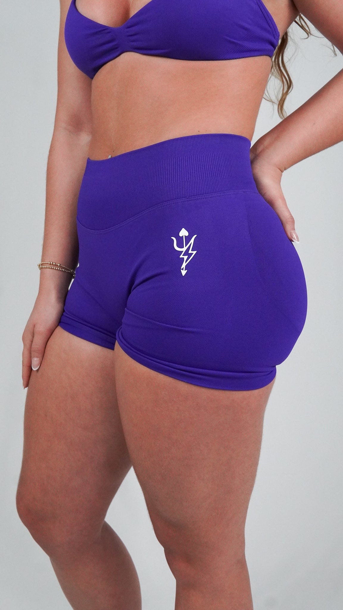Valentine's Day Purple Shorts