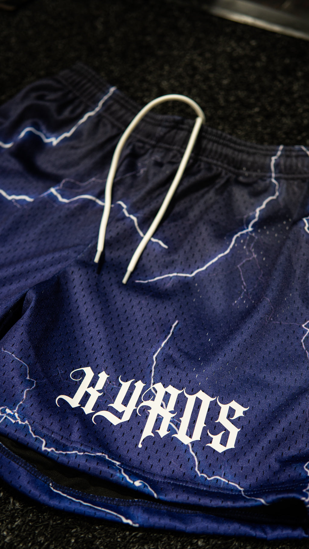 Blue Lightning Mesh Shorts