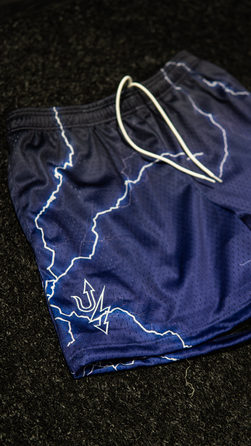 Blue Lightning Mesh Shorts